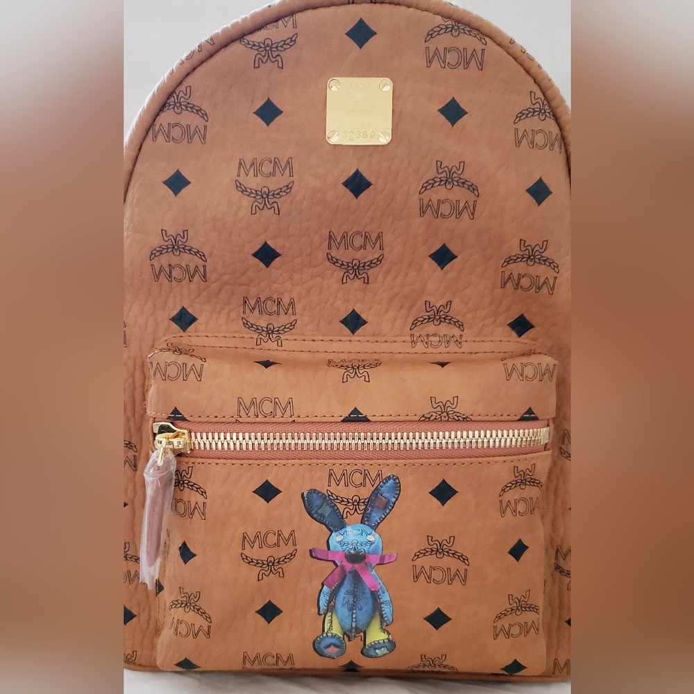 MCM Mini Classic Rabbit Backpack in Visetos BNWT - Picture 3 of 15